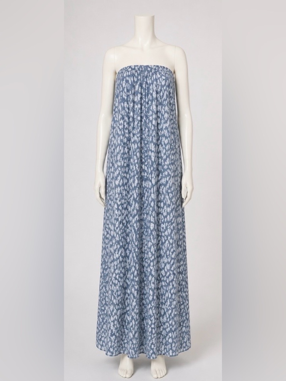 $475 NEIMAN MARCUS L’AGENCE STRAPLESS PRINTED MAXI PULL ON LEOPARD DRESS 6 NWT
